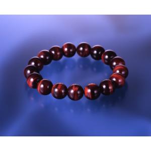 レッド タイガーアイ大玉ブレス  赤虎目石 パワーストーン ブレスレット メンズ レディース 効果 ...