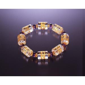 六字真言・水晶ブレス　白水晶 黄水晶 アメジスト パワーストーン ブレスレット 送料無料 メンズ レ...