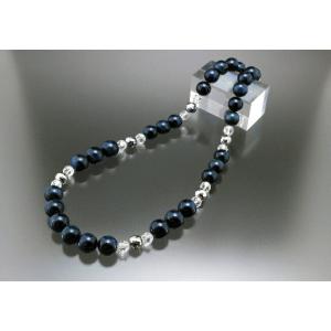 成功する男のネックレス テラヘルツ 白水晶 青虎目石 メンズ レディース 効果 ハンドメイド 浄化 ...