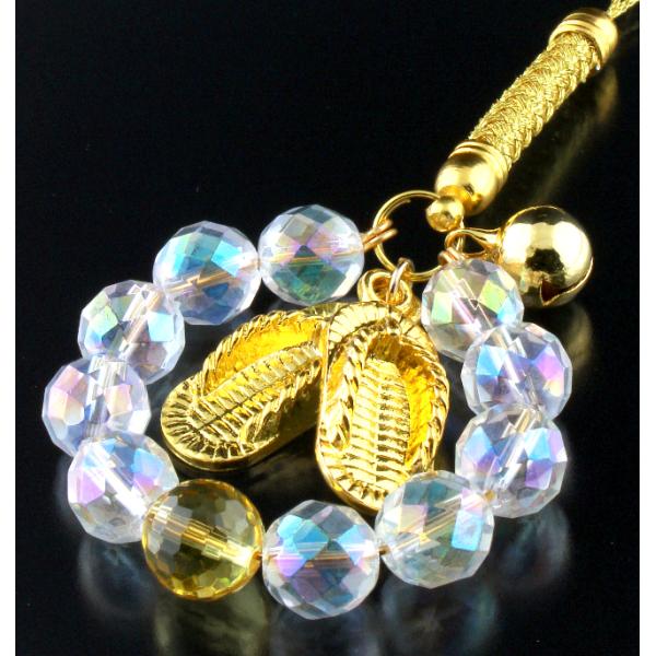 杖なし願い水晶パワーストラップ 黄水晶タイプ 白水晶 黄水晶 パワーストーン ストラップ メンズ レ...