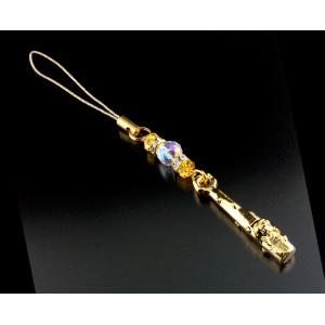 鬼に金棒ストラップ 黄水晶 パワーストーン ストラップ メンズ レディース 効果 ハンドメイド 浄化...