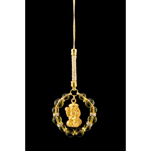 金運アップ大黒天ストラップ 黄水晶 パワーストーン ストラップ メンズ レディース 効果 ハンドメイ...