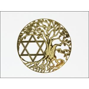 ツリーオブライフ&amp;六芒星(調和)エナジーカード  エナジーカード ヒーリング お守り 浄化 癒し エ...