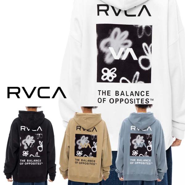 正規品 RVCA ルーカ メンズ 裏起毛 パーカー BD042-162 HI SPEED FLORA...