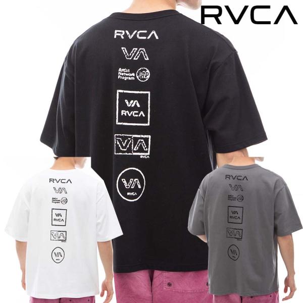 正規品 RVCA メンズ 半袖 ヘビーウェイト Ｔシャツ BE04A-236 ALL LOGO TE...