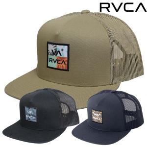 正規品 RVCA ルーカ メンズ メッシュキャップ 平ツバ CAP 帽子 BE04A-926 VA ATW PRINT TRUCKER CAP キャップ BE04A926 フラットバイザー 2024 刺繍 ロゴ  ルカ｜スクリーマー