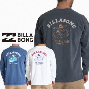ビラボン BILLABONG メンズ ヘビーウエイト ロンＴ BF012-052 長袖ＴシャツBF012052 FEELING FREE ロングスリーブＴシャツ 長そでTシャツ ロゴ ブランド 2025