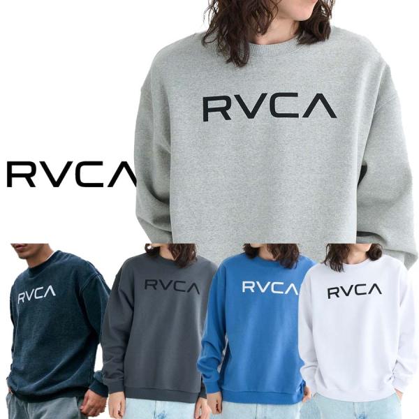 正規品 RVCA ルーカ 裏起毛 メンズ 丸首 トレーナー BF042-002 BIG RVCA F...