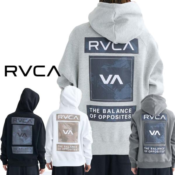 正規品 RVCA ルーカ メンズ パーカー 裏起毛 BF042-011 THREE BOX RVCA...