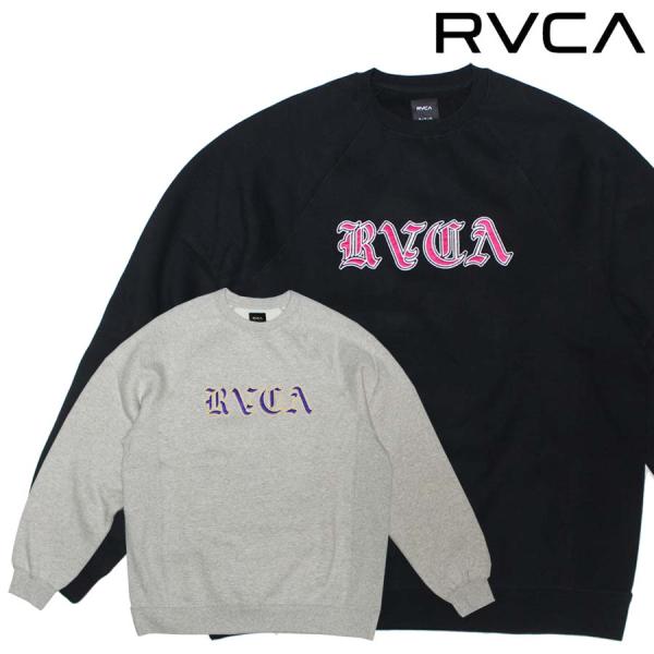 正規品 RVCA ルーカ 丸首 ラグランスリーブ 裏起毛 メンズ トレーナー BC042-P02 ス...