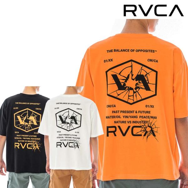 正規品 RVCA メンズ 半袖 Tシャツ BD041-271 ON HI VIS BLANK TEE...