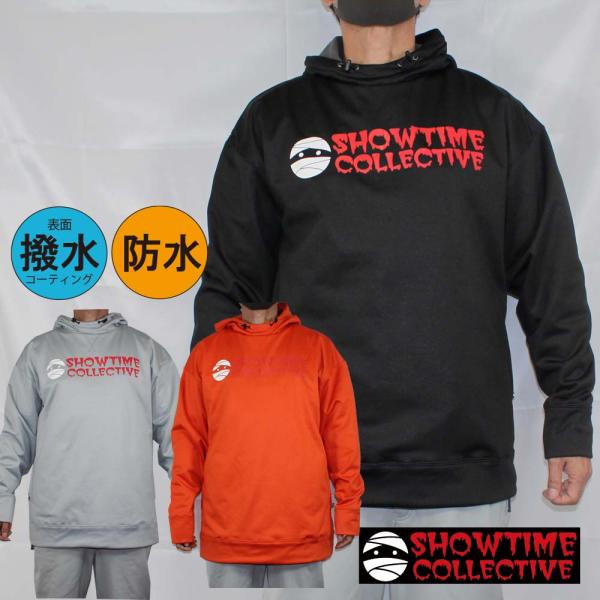 正規品 撥水パーカー SHOWTIME COLLECTIVE グラトリ ボンデッドパーカー スノボ ...