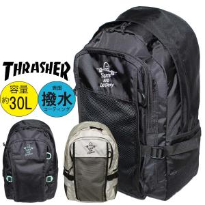 ユニセックス バックパック THRASHER TH-F 35L BLACK 楽天市場】THRASHER バックパック TH-F 35L スラッシャー リュック