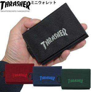 正規 スラッシャー ミニワレット ミニ財布 THRASHER 財布 カード入れ 小銭入れ 札入れ コイン入れ ウォレット コイン カード ケース 小さめ 小さい ミニ さいふ