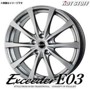 エクシーダーE03 アルミホイール(1本) 17x7.0 +50 100 5穴(ダークシルバー) / 17インチ Exceeder E03｜screate-shop2