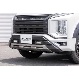 JAOS フロントバンパーガード 塗装品 マットブラック デリカ D:5 DIESEL（19+）※個人宛別途送料｜screate-shop2