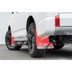 JAOS マッドガードIII フロントセット レッド デリカ D:5 DIESEL（19+）※個人宛別途送料｜screate-shop2