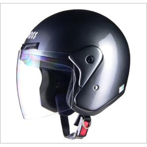 【リード工業】 CROSS CR-720 ジェットヘルメット ガンメタリック｜screate-shop2