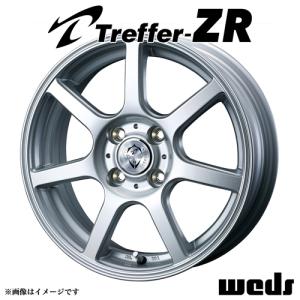 トレファー ZR アルミホイール(1本) 15x5.0 +35 100 4穴(シルバー) / 15インチ Treffer-ZR｜screate-shop2