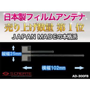 【メール便OK!】【高品質日本製】 地上デジタル(地デジ)・ワンセグ用 フジツウテン フィルムアンテナ(1枚) ナビ テレビ 載せ替え 補修 張替え｜screate