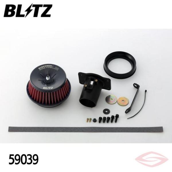 BLITZ サスパワーLMレッド エアクリーナー キューブ YZ11 ニッサン(59039) /ブリ...