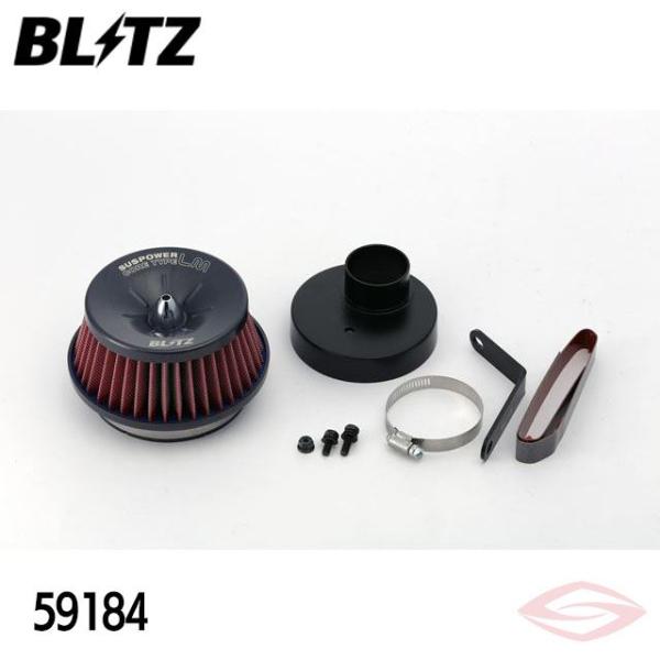 BLITZ サスパワーLMレッド エアクリーナー ムーヴ LA100S LA110S ダイハツ(59...