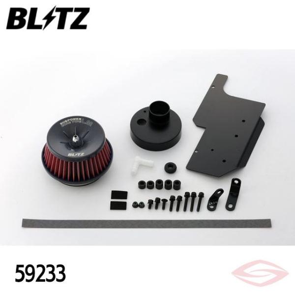 BLITZ サスパワーLMレッド エアクリーナー アルトターボRS HA36S スズキ(59233)...