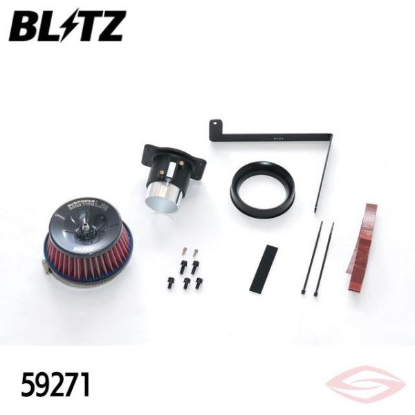 BLITZ サスパワーLMレッド エアクリーナー ヤリス MXPA10 MXPA15 トヨタ(592...