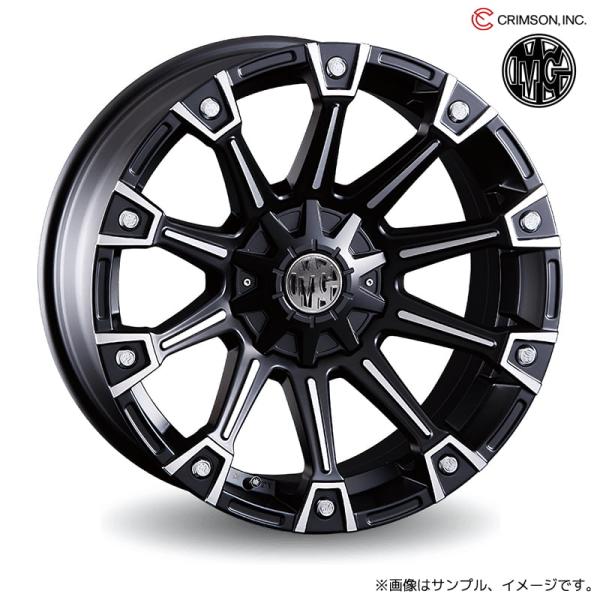 クリムソン MG モンスター アルミホイール1本 16x7.0J 6H 139.7 +38 マットブ...