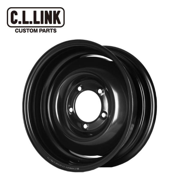 シーエルリンク オールドスタイルスチールホイール 1本 16x6.0J 5H 139.7 -5 ブラ...