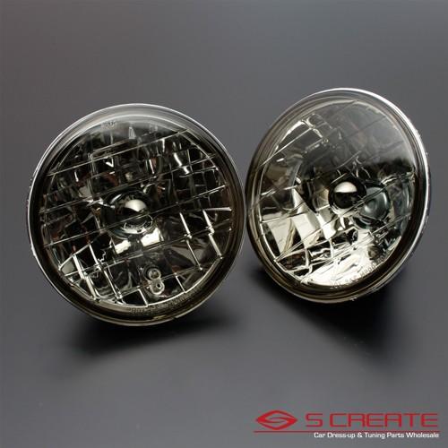 高品質！クリスタルスモークヘッドライト RX-7(SA22C) / ガラスヘッドライト H4タイプ