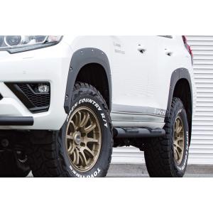 JAOS フェンダーガーニッシュ type-X 塗装品 マットブラック 純正マッドガード装着車用 プラド 150系※個人宛別途送料｜エスクリエイト