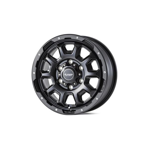 JAOS アダマス BL5 16x6.5J 6H 139.7 +48 マットポリッシュブラック / ...