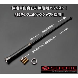 【送料無料】カーボン伸縮アンテナ(BKメッキ)N-BOX＋カスタム (JF1/2)