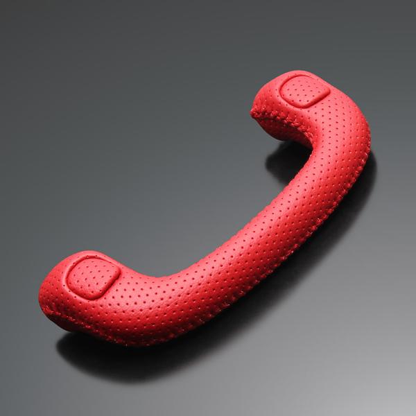 FEGGARI ハイエース 200系 アシストグリップ(フロント) レッドパンチング 単品 高品質 ...