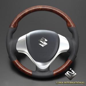 ジムニー JB23/JB43/JB33 黒木目調ステアリング ハンドル