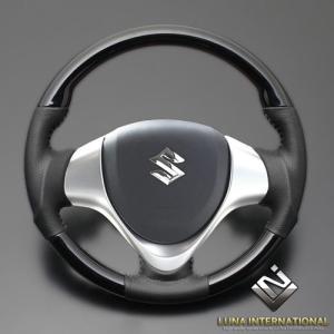 REAL「ブラックウッドステアリング」レアル ジムニーJB23-10型・MR31