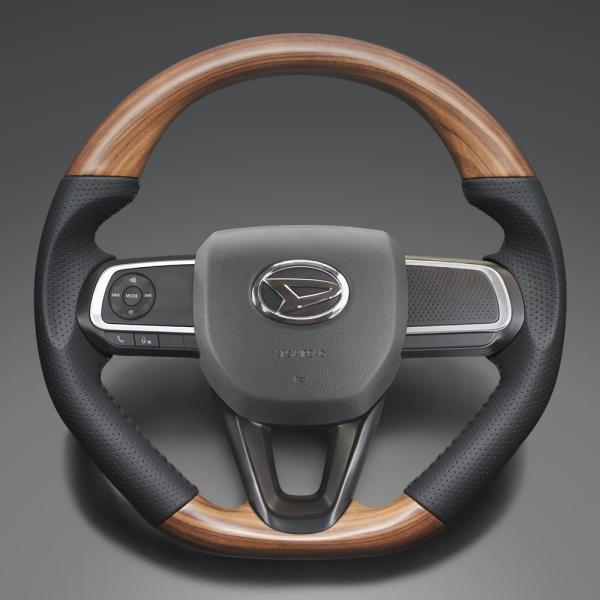 FEGGARI ハイゼットトラック(ジャンボ含む) 500系 後期 ステアリング アッシュブラウンx...