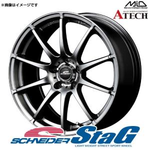 シュナイダー スタッグ アルミホイール 1本 15x6.0 +45 100 5穴(メタリックグレー) / 15インチ SCHNEIDER STAG｜screate