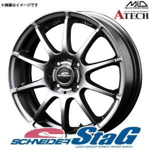 シュナイダー スタッグ アルミホイール 1本 16x6.0 +43 100 4穴(メタリックグレー) / 16インチ SCHNEIDER STAG｜screate