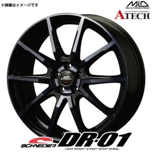 シュナイダー DR-01 アルミホイール 1本 17x7.0 +48 100 5穴(ブラックポリッシュ+ダークブルークリア) / 17インチ SCHNEIDER ディーアールゼロワン｜screate