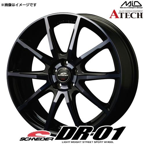 シュナイダー DR-01 アルミホイール 1本 17x7.0 +48 100 5穴(ブラックポリッシ...