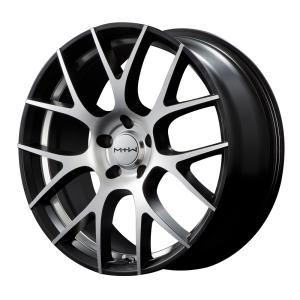 MTW TW027 アルミホイール 4本セット 18x8.0 +33 114.3 5H(セミグロスブ...