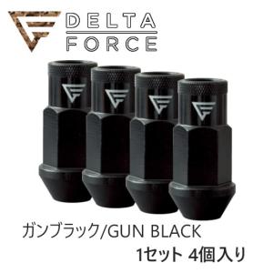 デルタフォース ミルナット 19HEX M12xP1.5 4個入り ガンブラック (GBK) MIL NUTS｜screate