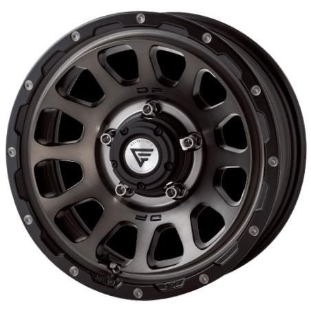 デルタフォース オーバル ホイール1本 16x6.0J 5H 139.7 -5 マットスモークポリッ...
