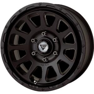 デルタフォース オーバル ホイール1本 17x8.0J 6H 139.7 +20 マットブラック (MBK)｜screate