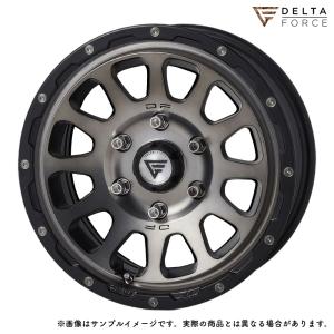 DELTA FORCE OVAL 17インチ 8.0J +20 6-139.7 マットブラック 4本で