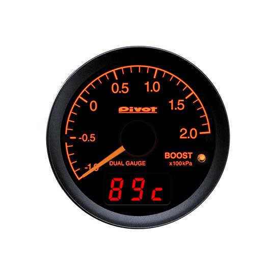 ピボット ブースト計 φ60 DRX-BO OBDタイプ オレンジ照明/pivot DRX-BO