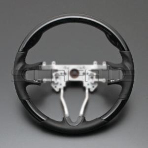 インサイト ZE2 [2009/2〜] スポーツタイプ ウッドコンビステアリング (ピアノブラック) / steering ハンドル ホイール｜screate