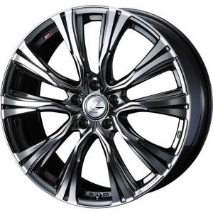 ウェッズレオニス　17インチPCD100 5穴 バリ山　4本セット　専用ナット付 WEDS（ウェッズ） LEONIS レオニス VR 17インチ リム幅6.5J インセット